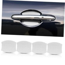 Magnetic Car Door Handle Cup Protector Guard4pcs Universal White Carbon Magnetic Car Door Handle Cup Protector Guard4pcs Universal White Carbon