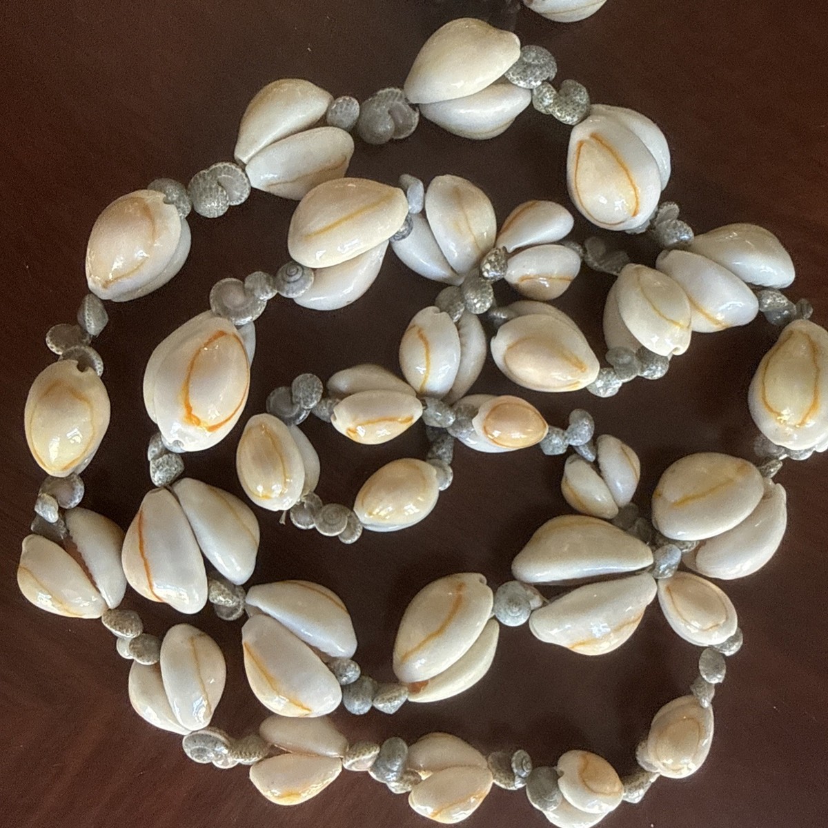 PAIR: MCM Authentic Aloha VTG Quality Cowrie Necklace Long & Wide-Hand Crafted View 3