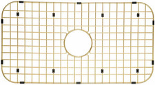 Matte Gold 304 Stainless Steel Sink Protector Grid - 27.2" x 14.3
