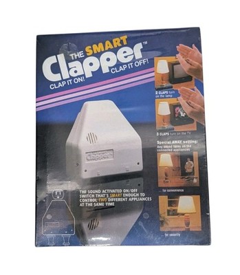 Vintage The Smart Clapper White 1992 Clap it on!  Clap it off!  New Sealed W