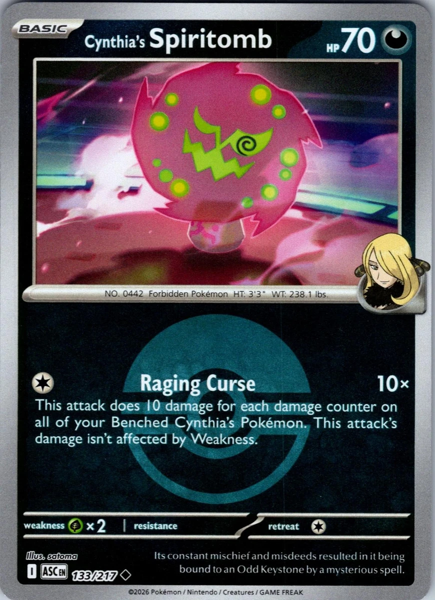 Cynthia's Spiritomb Pokémon TCG Cards for sale | eBay
