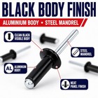 Black Pop Rivets Aluminium Steel Mandrel Dome Head Blind Rivets 2.4 3.2 4 4.8mm
