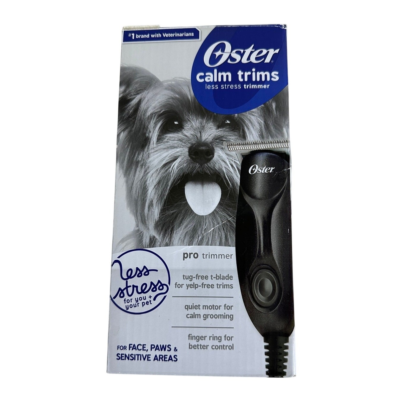 Oster Calm Trims Pro Dog Grooming Trimmer Tu-Free T-Blade for Sensitive Area