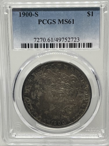 1900 S Morgan Silver Dollar PCGS MS61 Tougher Date In Mint State