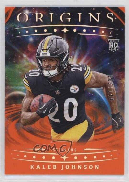2025 Panini Origins Rookies Orange 6/149 Kaleb Johnson #104 sg4