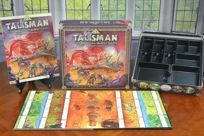 TALISMAN Board Game Replacement Pieces - BOX Manual GAME BOARD Tray