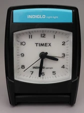 Vintage Timex Indiglo Night Light Travel Folding Alarm Clock - TESTED