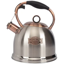 Whistling Stovetop Tea Kettle, Food Grade Stainless Steel, 3.0QT Fast Boil