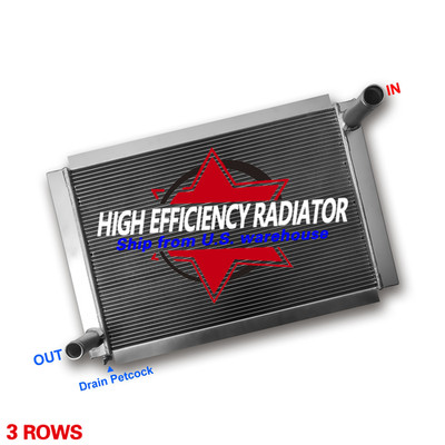Airboat Radiator Aluminum 3-Rows 31''W x 21''H Overall High Performance HOT