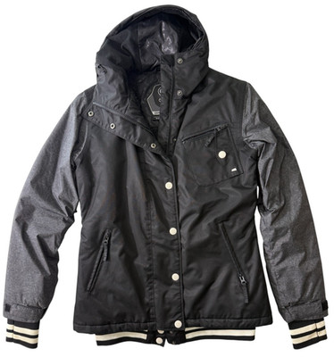 CORE Powder Room Womens Ski Snowboard Jacket Small 5000mm Hooded Fleece Lined