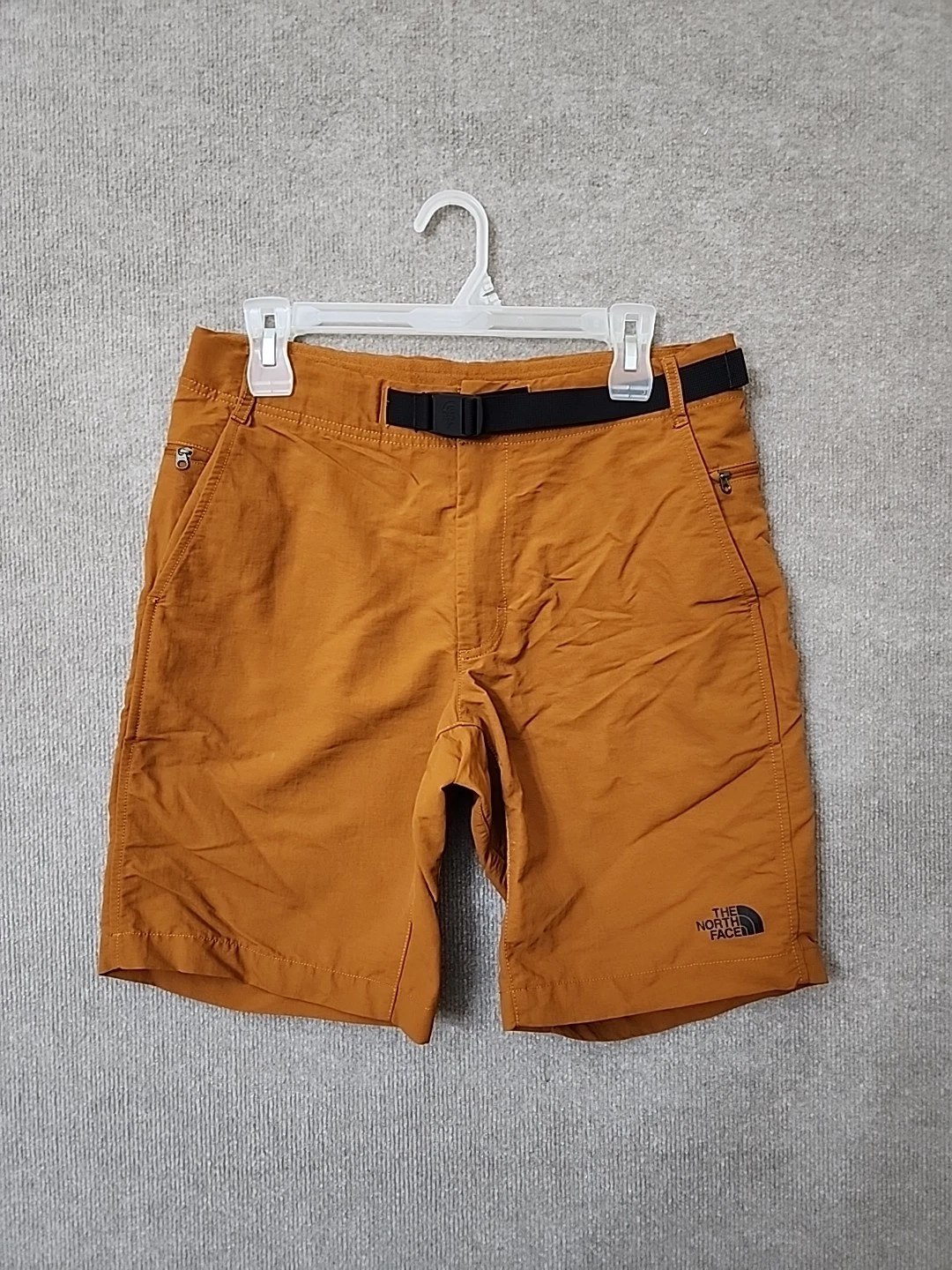 North Face Paramount Trail Shorts Mens 32 Caramel Cafe Nylon Lightweight Belted