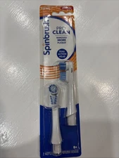 Spinbrush Pro Clean Replacement Brush Heads 2-Pack Soft Pro Action Clean