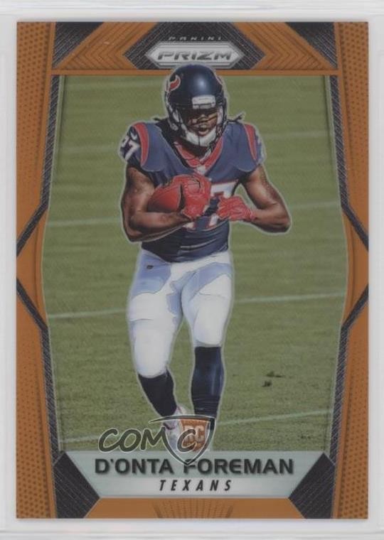 2017 Panini Prizm Rookies Orange Prizm 195/275 D'Onta Foreman #273 1by