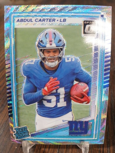 Panini 2025 Donruss Optic Abdul Carter Rated Rookie #300 Wave Prizm SP 087/300