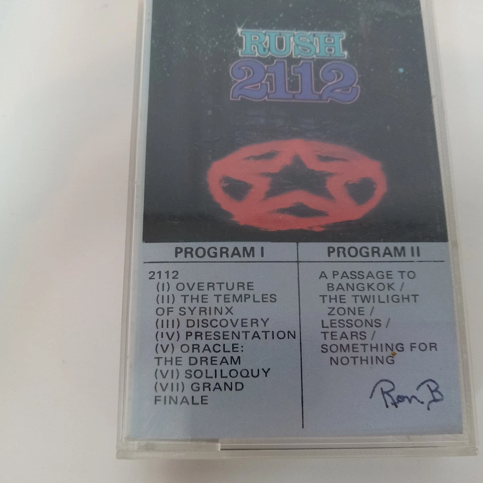 RUSH 2112 1976 Canadian ANTHEM Original Cassette Tape 4AN-1-1004 - Image 3 of 4