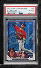 2023 Topps Complete Set Retail Foilboard /608 Nolan Jones PSA 10 GEM MT 0m76