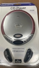 Durabrand CD-566 Programmable CD Player Digital LCD Display Headphones Pink New