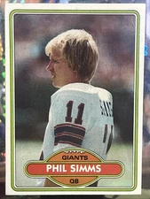 1980 Topps - Phil Simms #225 (RC) RH9