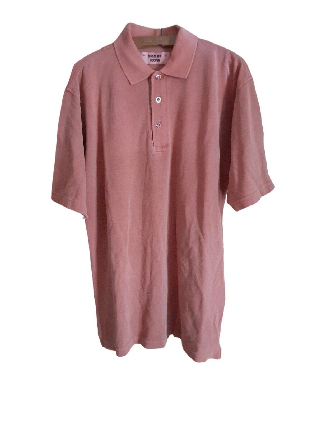 Polo uomo prima fila media manica corta tinta a pigmenti FR22 ruggine taglia M