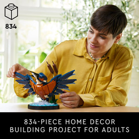 LEGO Icons Kingfisher Bird Model Building Kit 10331 Set for Adults