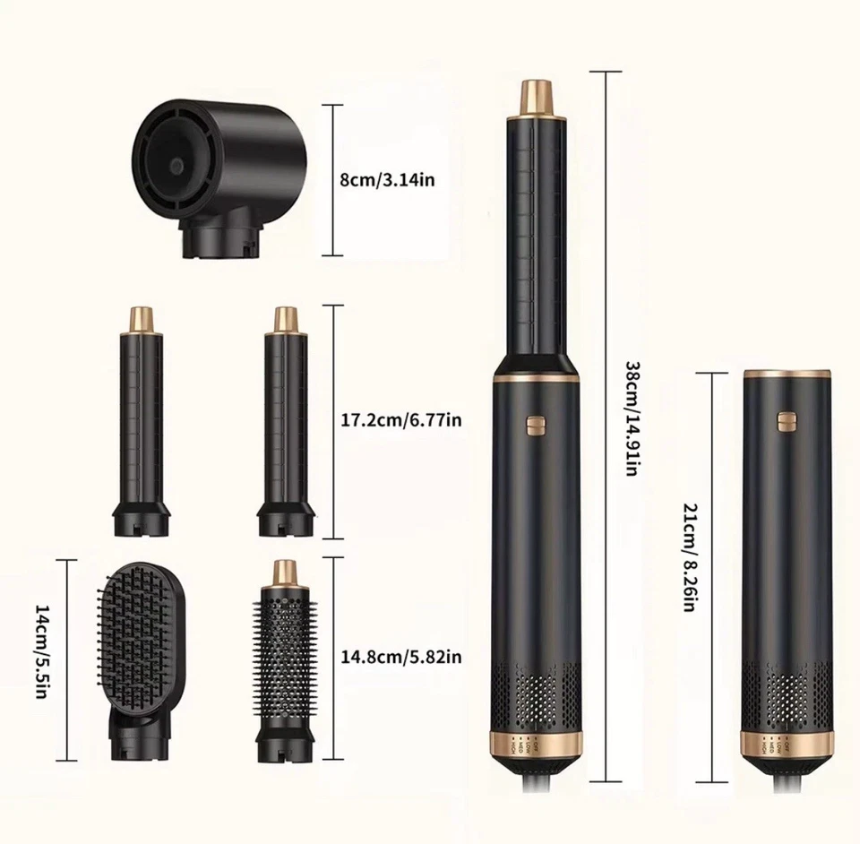 Hair styling tool set hair dryer styling and air drying system 5 in 1 - Image 3 of 4