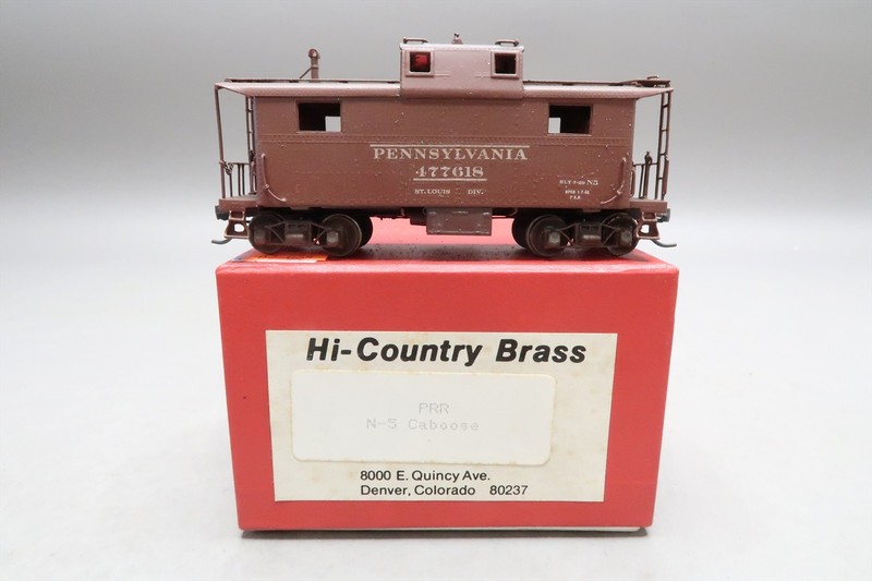 HO BRASS HCB HI-COUNTRY BRASS PRR PENNSYLVANIA N-5 CABOOSE 477618 POOR CUSTOM