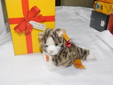 Steiff 6  Snuffi Cat Kitten Plush 077395 Ear Button Chest Tag All IDs W/ BOX