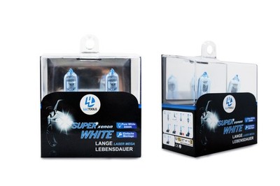 H15 Halogen Lampen 2x - Xenon Style Birnen, 12V Passend für Ford FIESTA HJ - 55 