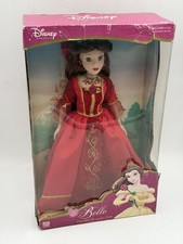 Belle Disney Princess Doll Porcelain Keepsake Doll 2003 Brass Key