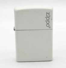 Zippo White Color Coding Oil Lighter 2019 Used Metal Vintage Gauge