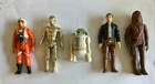 Star Wars Figures lot of 5 Vintage Kenner - Skywalker C3PO R2D2 Chewie Han Solo