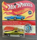 Vintage 1969 Hot Wheels Redline Yellow Seasiders Car On Card in Blisterpack
