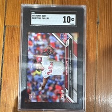 Topps 2024 Topps Now Tyler Phillips #418 Call-Up Phillies SGC 10