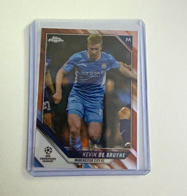 Topps Chrome 2021-22 UCL Kevin De Bruyne Manchester City Karte #75 /125