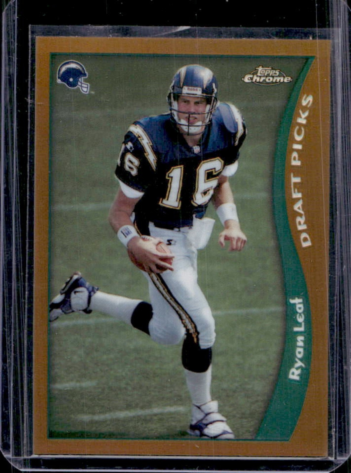 1998 Topps Chrome Ryan Leaf Refractor Rookie RC #66 Chargers