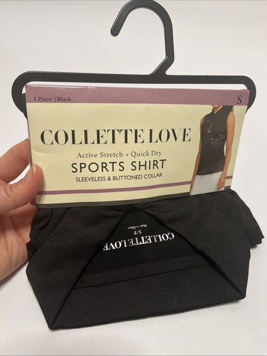 2-Pack Collette Love Golf & Tennis Quick Dry Sleeveless V-Neck Polo Shirt Size S - Picture 2 of 10