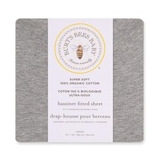 Burt's Bees Baby Bassinet Sheet, Fitted Unisex 100 Organic Jersey Cotton Bas...