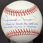Mariano Rivera Signed MLB Baseball Thank the Good Lord Yankee Auto Steiner COA