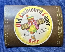 Old Fashioned Lager Beer label Ziegler Brewing Co. Beaver Dam Wisconsin 1933-53