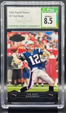 2004 Contenders Playoff Honors #57 Tom Brady NE Patriots HOF CSG 8.5 NM - MT+