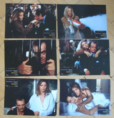 Wolf - 12 original Kino Aushangfotos - Jack Nicholson, Michelle Pfeiffer, Spader