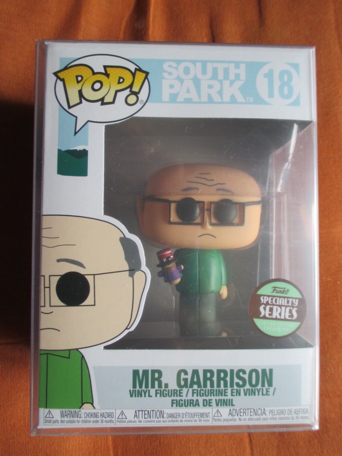 Pop Mr . Garrison 18 Funko , Figurine South Park Sticker Funko Special Series