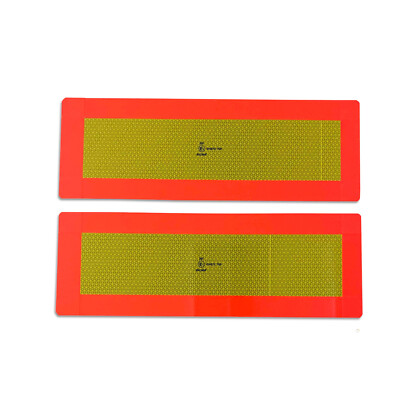 2 x Heckmarkierung 565 x 200 ECE 70 Warntafel Folie Reflektor Anhänger Auflieger