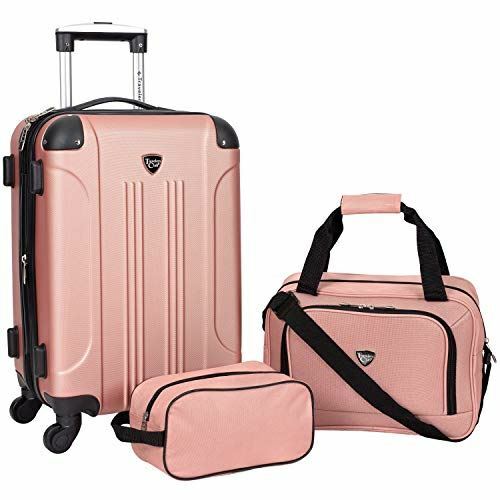 Travelers Club Sky+ Luggage Set, Rose 