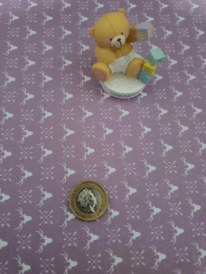 Кукольный домик обои бабочка двусторонний 1:12 1/12 x A4 - Изображение 4 из 4