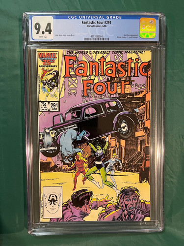 Fantastic Four #291 CGC 9.4 1986 Action Comics #1 Cover Homage She-Hulk Nice!