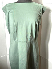 Nine West Sheath Dress Womens Size XL Green Peasant Casual Midi Party A-Line NWT