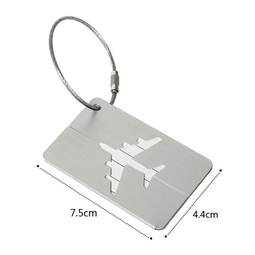 Aluminum Alloy Travel Luggage Tags Baggage Suitcase Address Tag Label =s= - Picture 3 of 19