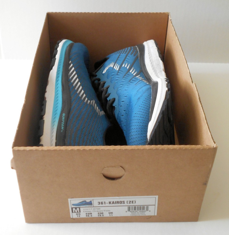 361 Degrees Kairos Men's Running Shoes Size 12 2E Wide New