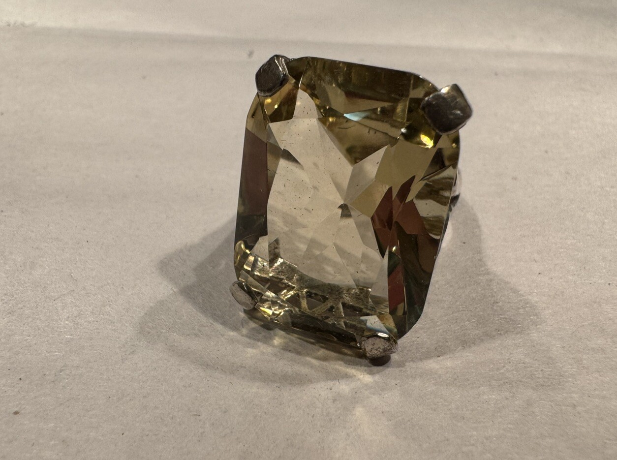 Antique Sterling Silver Statement Ring - image 5